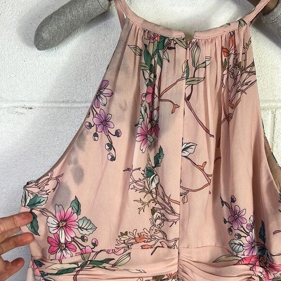 RTR Monique Lhuillier BridesmaidFloral Daniela Gown sz 10 Floral Wedding long - Picture 8 of 8